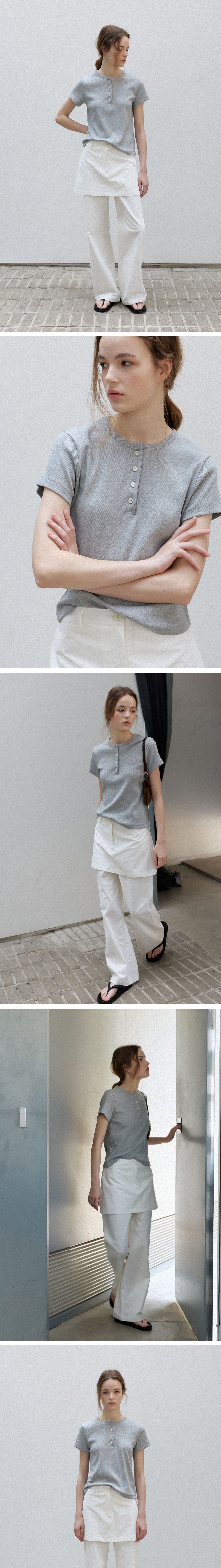 BRENDA BRENDEN SEOUL fourb tee - grey