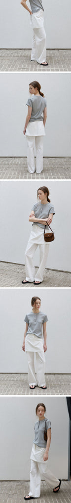 BRENDA BRENDEN SEOUL fourb tee - grey