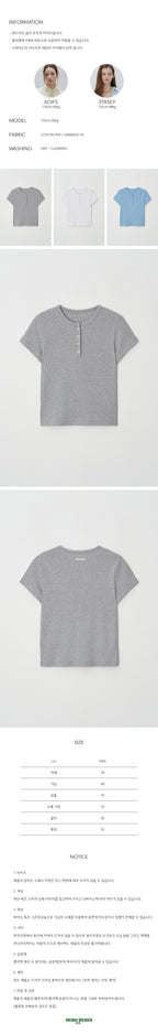 BRENDA BRENDEN SEOUL fourb tee - grey