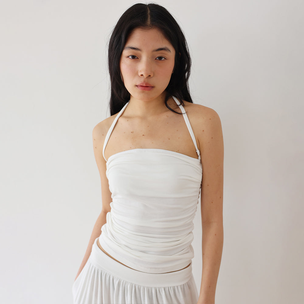 MMM Shirring Top_White