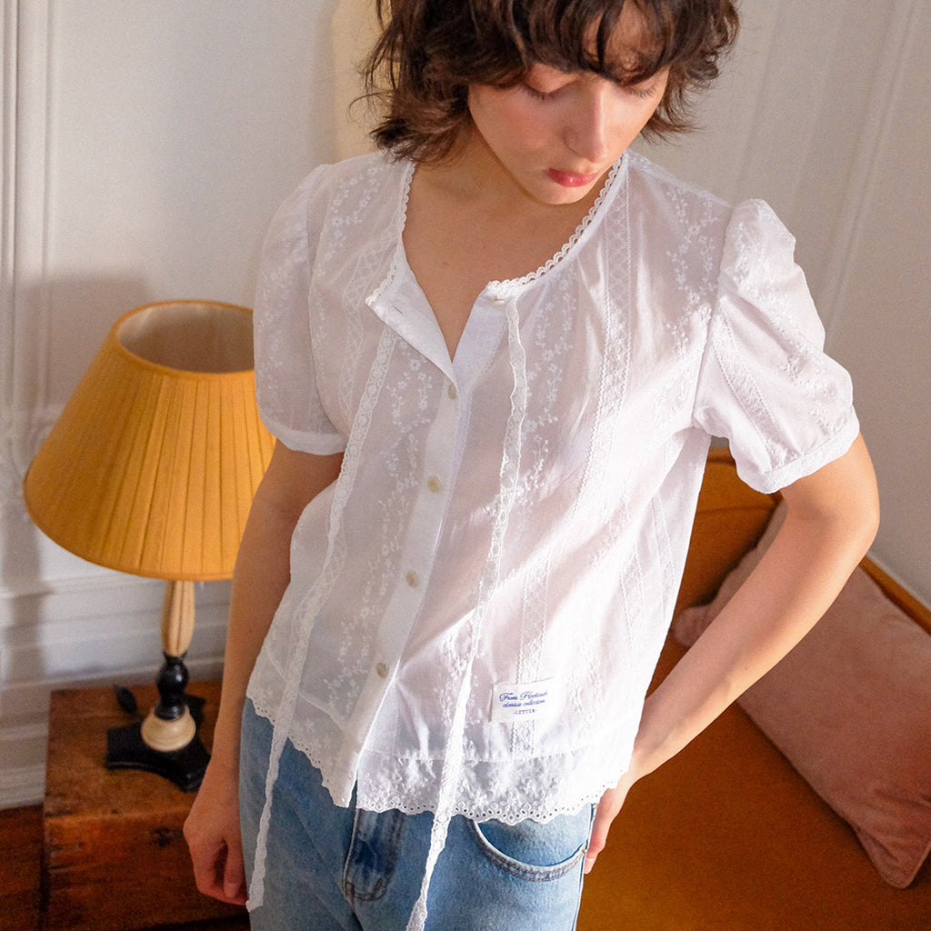 Hackesch Fontana Blouse_White