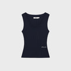GLOWNY ROCKY WAFFLE SLEEVELESS TOP 2.0 (NAVY)