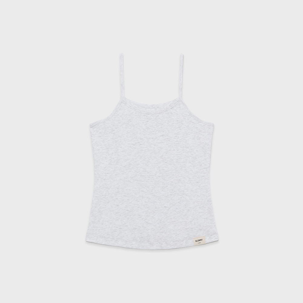 GLOWNY G FINE RIB CAMISOLE (MELANGE GRAY)