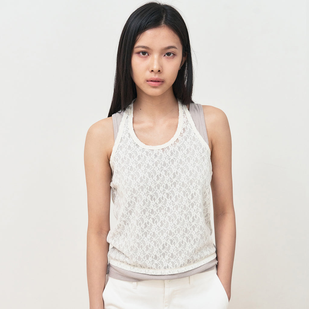 SIS A Transformation lace pico sleeveless [beige]