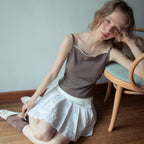 OURNOSTALGIA Deli Lace Sleeveless T-Shirt_Brown(OB6TP08)
