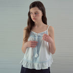 OURNOSTALGIA Boheme Lace Sleeveless Blouse_White(OB6BL06)