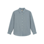 Siyazu SITP5299 Summer check shirt_Pale blue