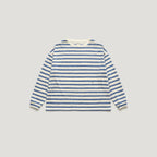 FARVEN [2nd reorder 5/29 PM17:25 open] NAT STRIPE LONG SLEEVE T-SHIRT_VINTAGE BLUE