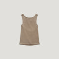 FARVEN NOIRA BACK RIBBON SLEEVELESS TOP_BEIGE