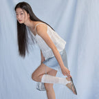 CITYBREEZE Tiered shirring sleeveless top_WHITE