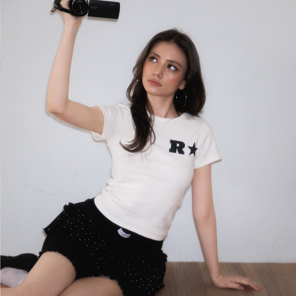 RoséFrantz R Star Logo T-shirt [White]