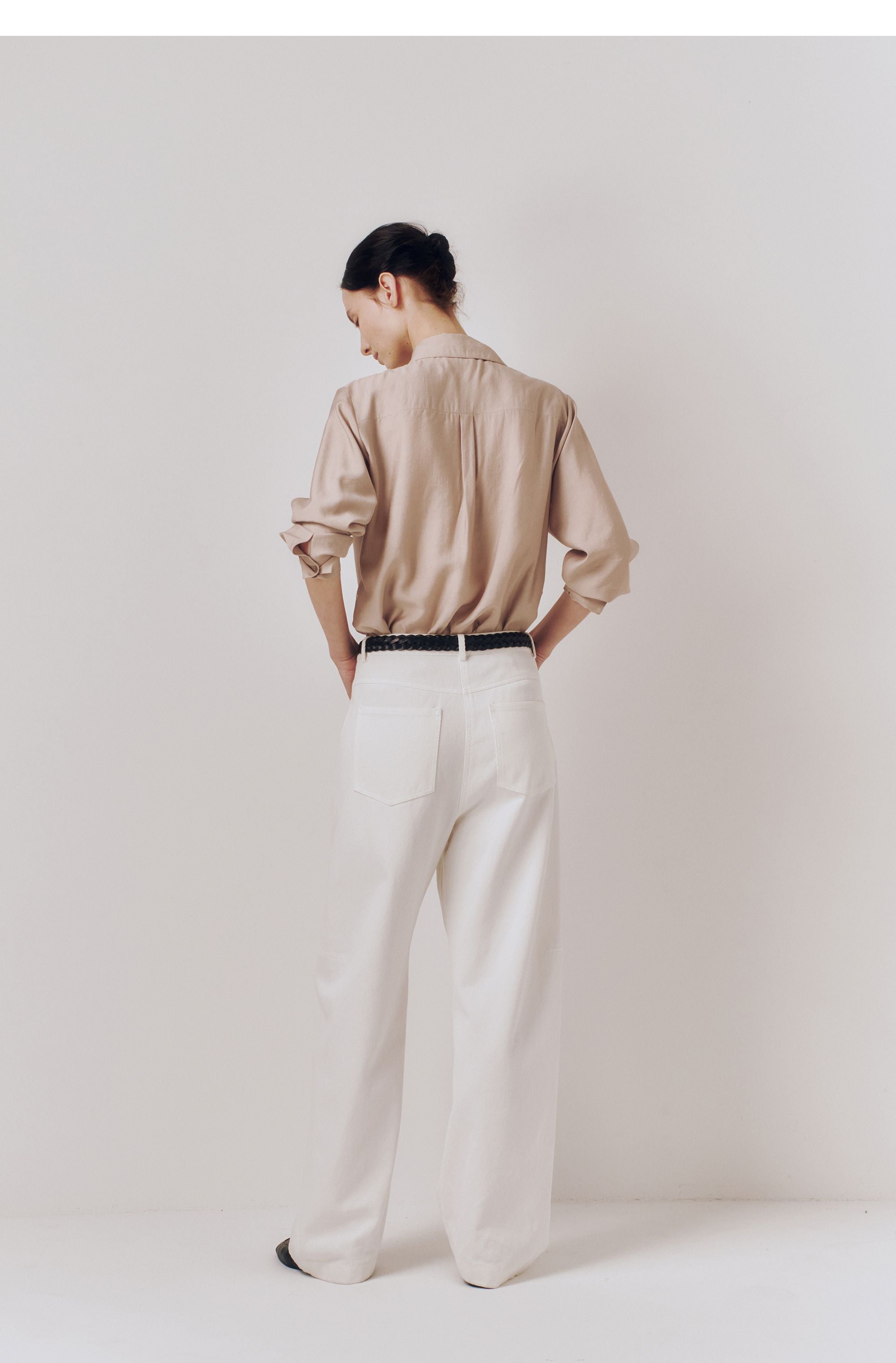 kindersalmon Draped Casa Top Taupe