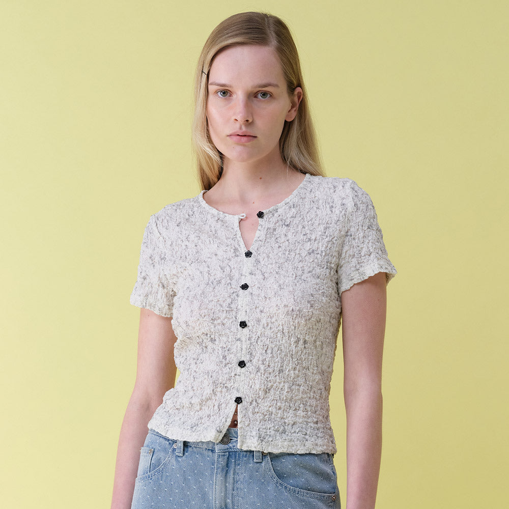RAIVE Wrinkle Button Blouse VW5MB805_2color