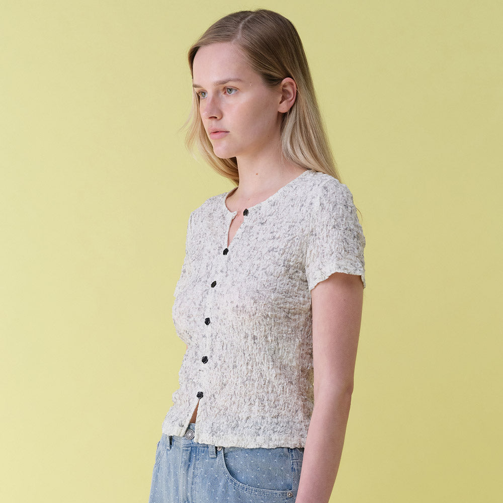 RAIVE Wrinkle Button Blouse VW5MB805_2color