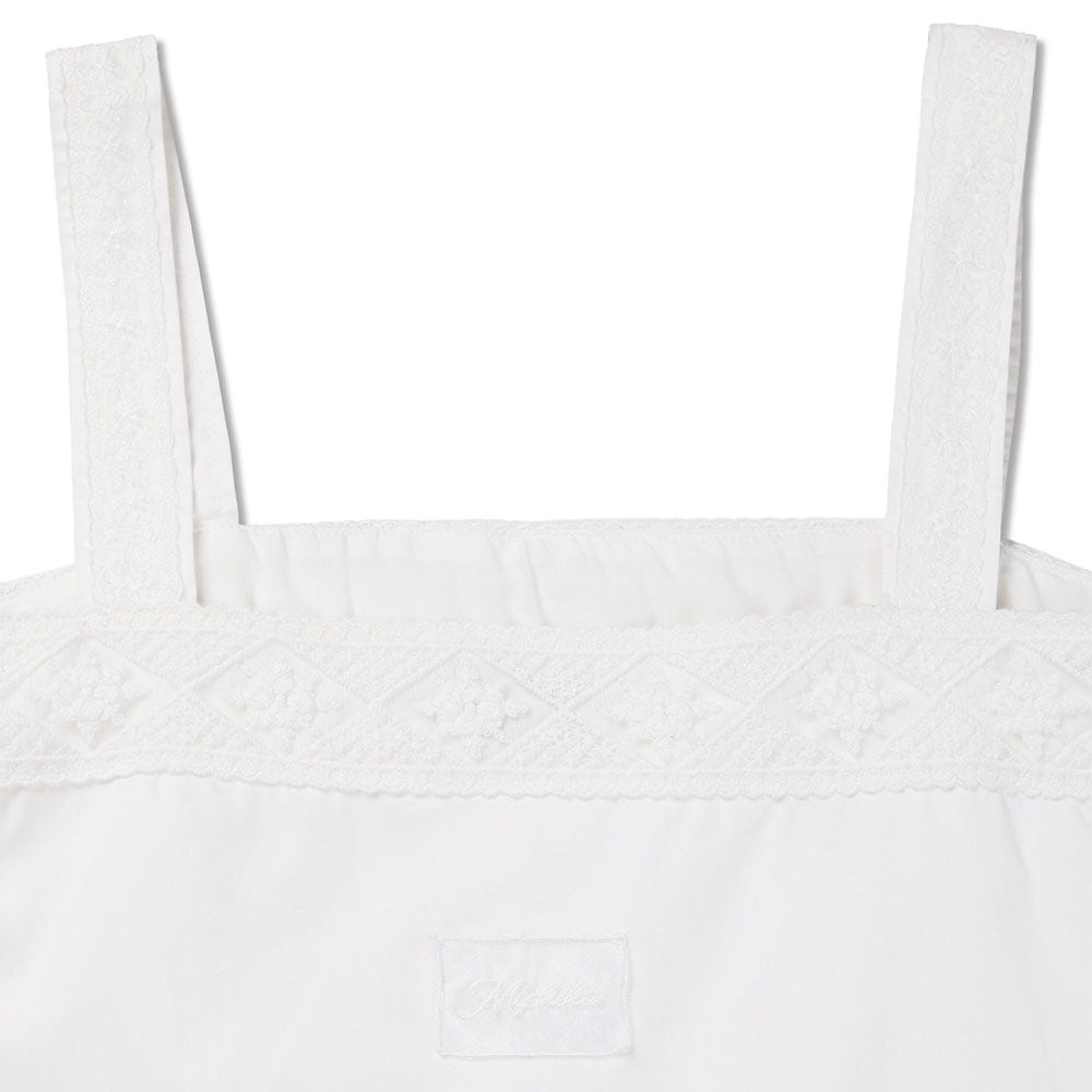 MICHIKO LONDON KOSHINO MICHIKO LONDON KOSHINO Belted Lace Jumpsuit White