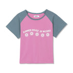 MICHIKO LONDON KOSHINO Sun Crop Raglan Tee Pink