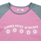 MICHIKO LONDON KOSHINO Sun Crop Raglan Tee Pink