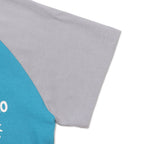 MICHIKO LONDON KOSHINO Sun Crop Raglan Tee Teal blue