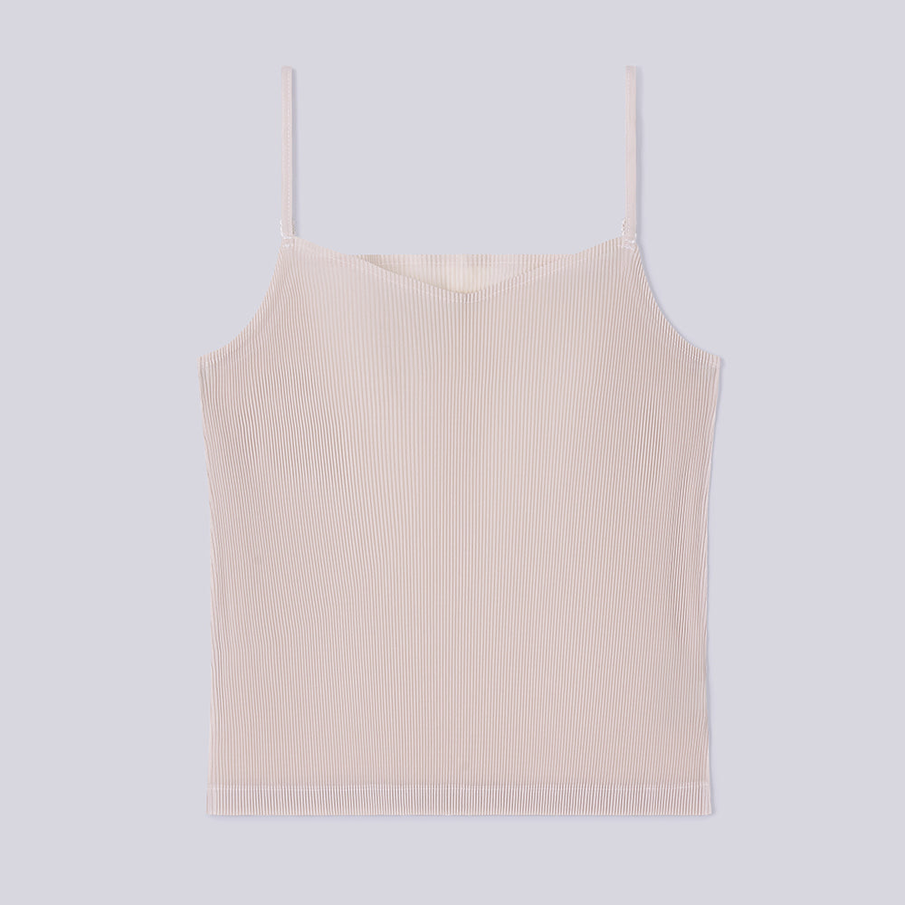 PLEATSMOOD Pleated inner tank top_3colors