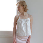 B.COMELY dirsha stripe lace top_white