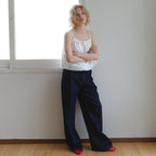 B.COMELY dirsha stripe lace top_white