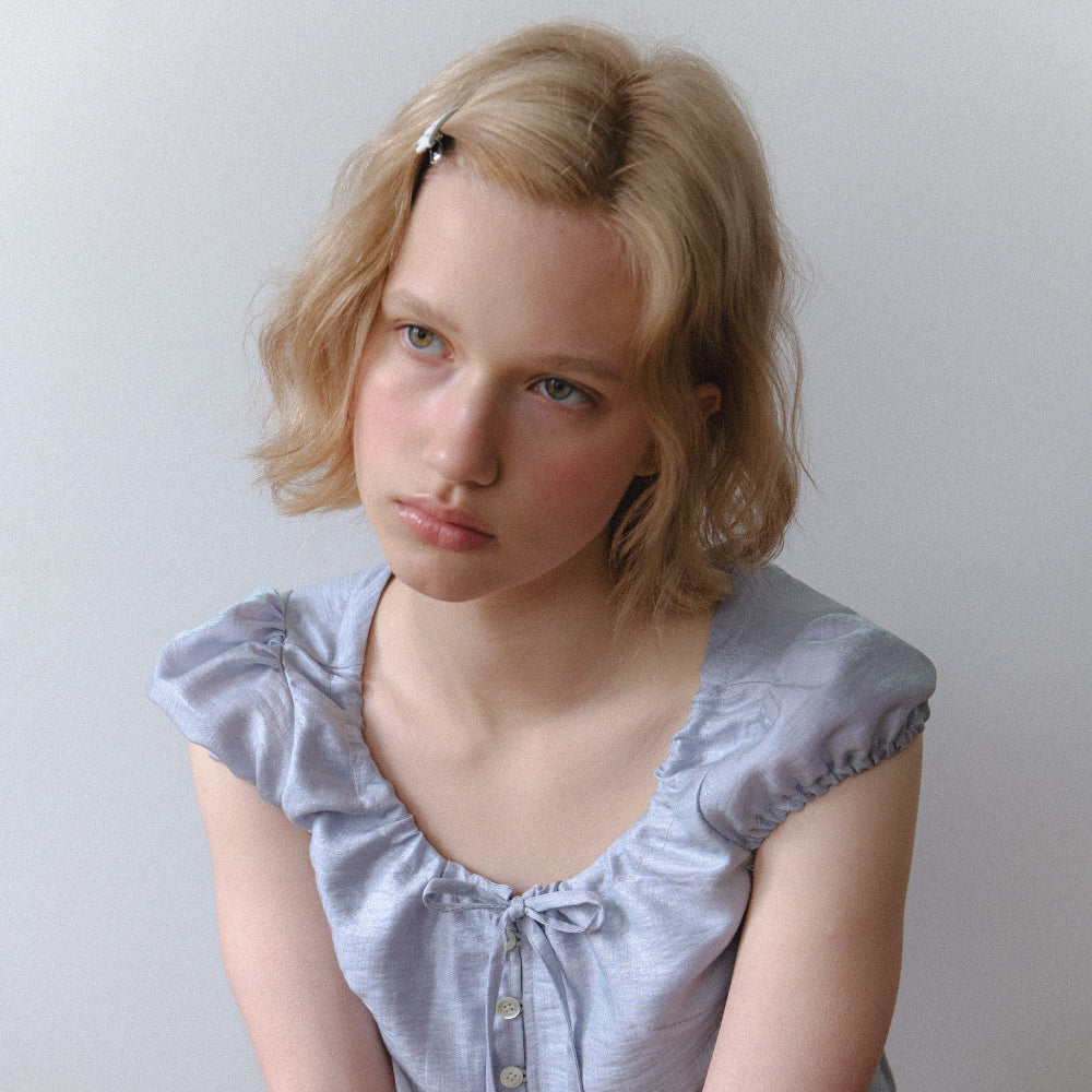 B.COMELY lydia puff blouse_lilac