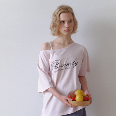todah one-shoulder t-shirt_baby pink