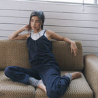 FARVEN FARVEN BEVA TERRY OVERALLS Navy