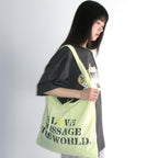 ames worldwide PALM TREE OVAL TEE CHARCOAL
