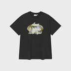 ames worldwide PALM TREE OVAL TEE CHARCOAL