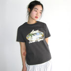 ames worldwide PALM TREE OVAL TEE CHARCOAL