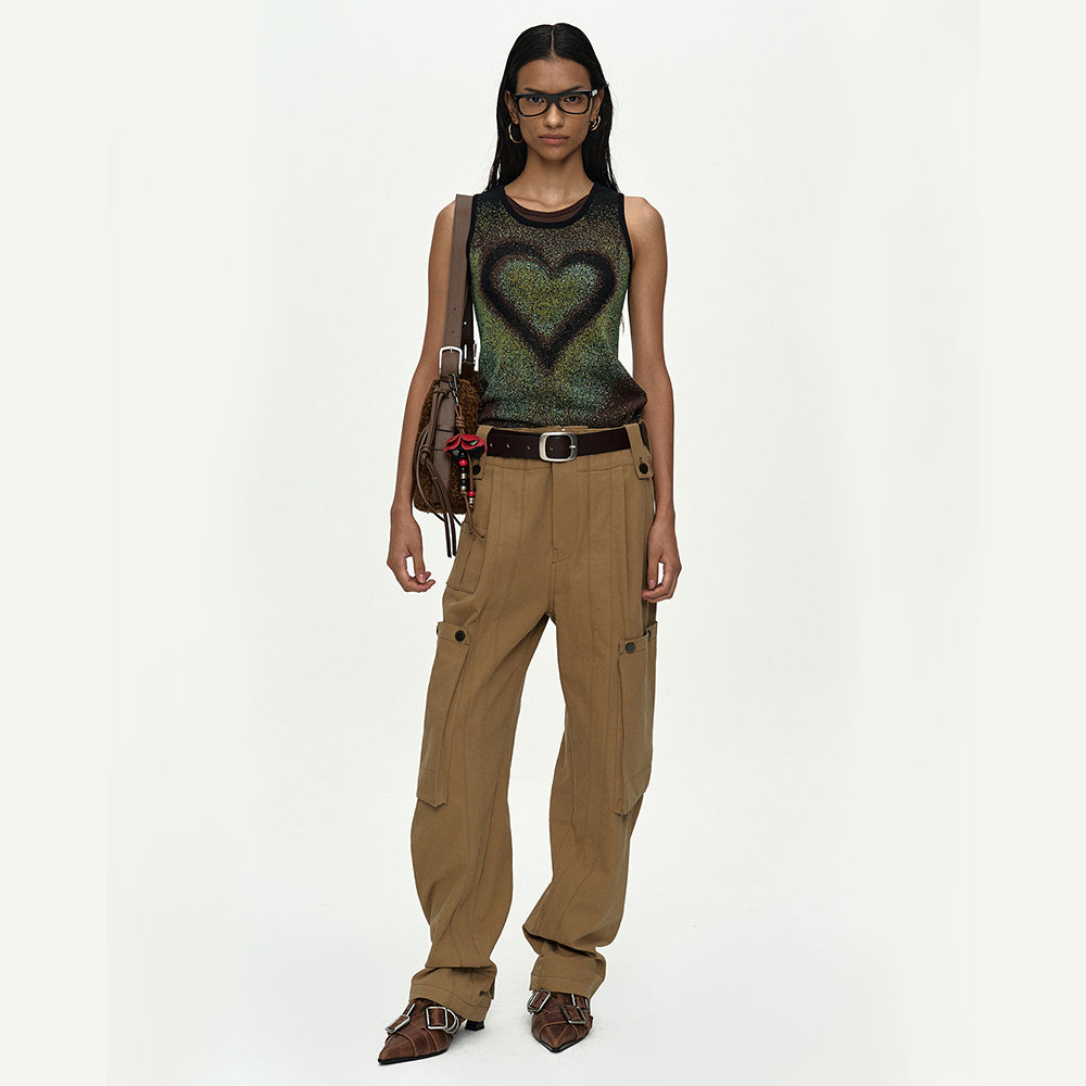 ADSB ANDERSSON BELL AIRBRUSH LOVE TANK TOP atb1477w(GREEN)