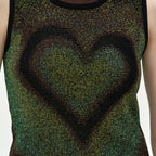 ADSB ANDERSSON BELL AIRBRUSH LOVE TANK TOP atb1477w(GREEN)