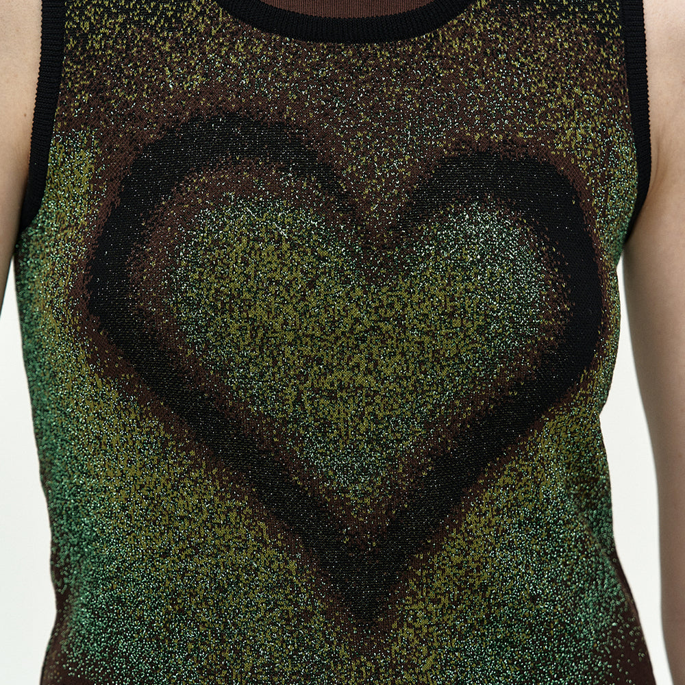 ADSB ANDERSSON BELL AIRBRUSH LOVE TANK TOP atb1477w(GREEN)
