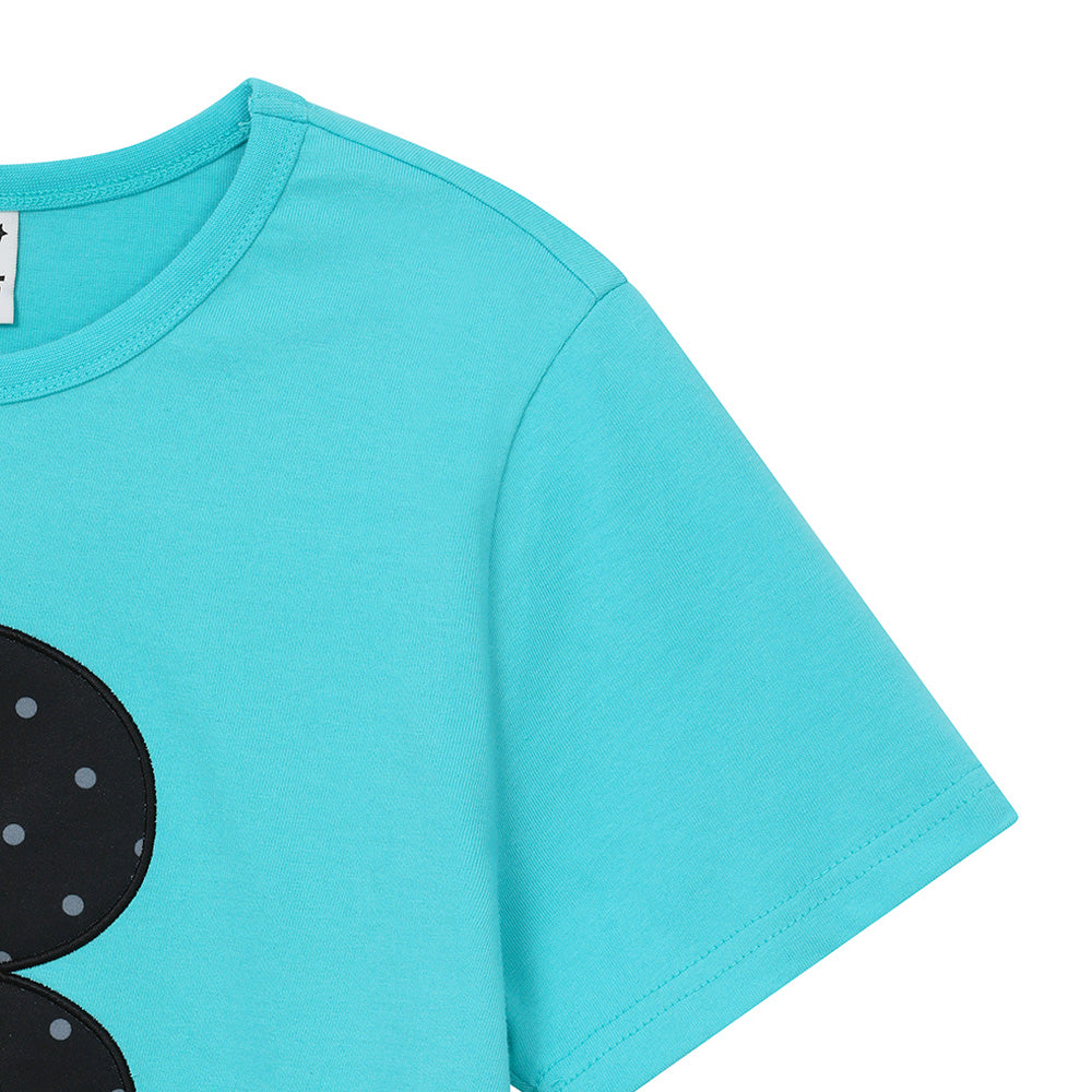 bauf 3 logo dot slim fit t-shirt [mint blue]