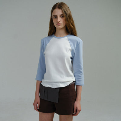 raw raglan t-shirt (sky blue)