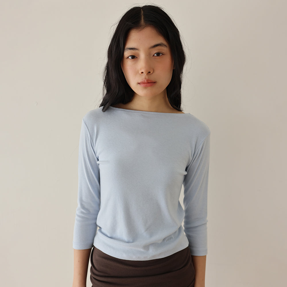 MMM 3/4 Sleeve T-shirts_Light Blue