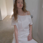 MORCEAU par MORCEAU [RE-ORDER] Raw Cut Basic T-shirt_WHITE