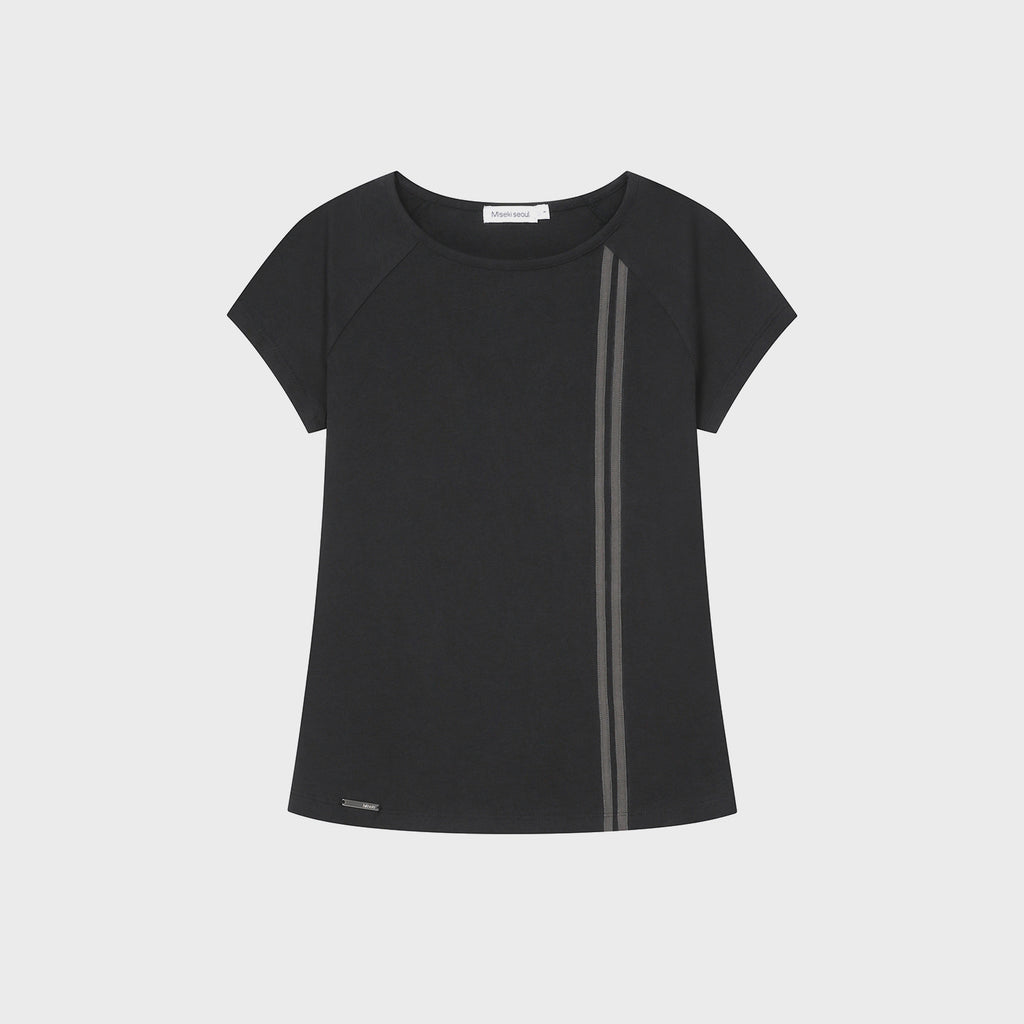 MISEKI SEOUL Double tape short sleeve BLACK
