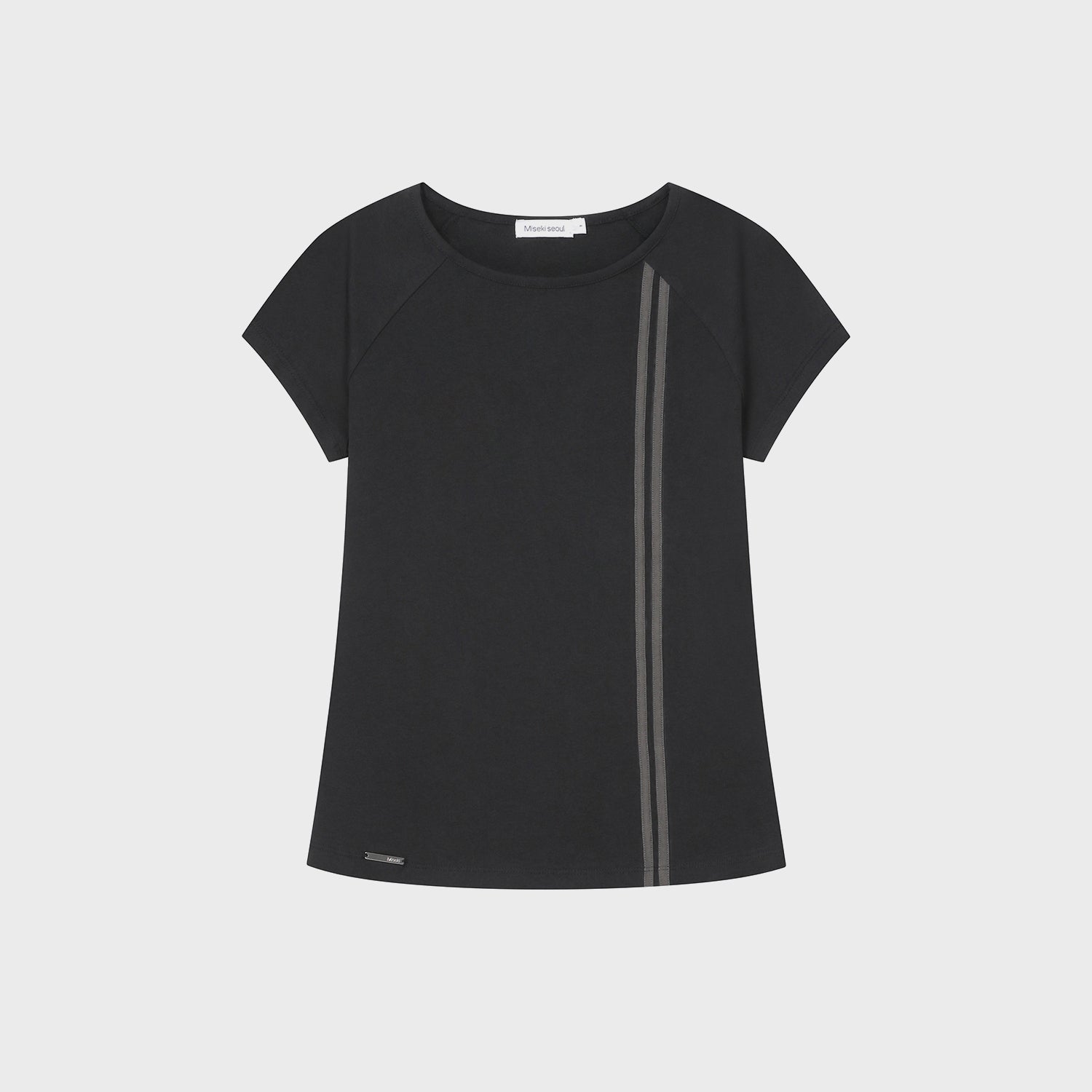 MISEKI SEOUL Double tape short sleeve BLACK