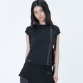 MISEKI SEOUL Double tape short sleeve BLACK