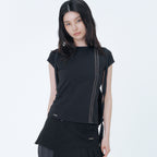 MISEKI SEOUL Double tape short sleeve BLACK