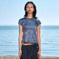 ODLYWORKSHOP Rose Haze Tee, Basalt