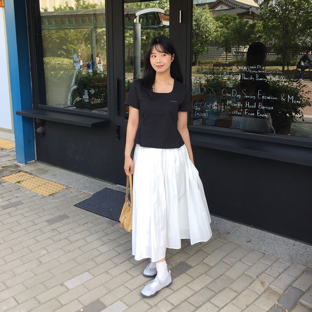 JUCYJUDY [29CM Exclusive] Square Neck Peplum T-shirt J1TS020L