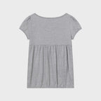 bauf Shirring flare t-shirt [gray]