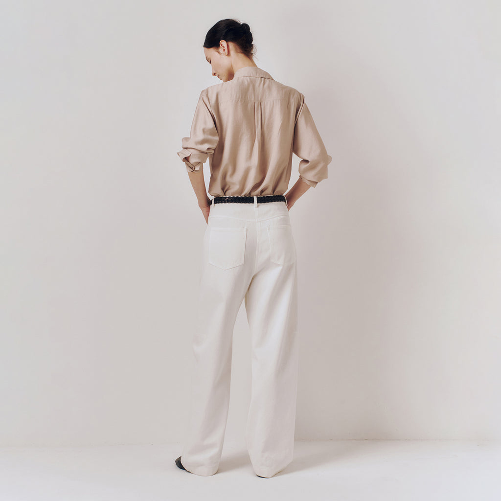 kindersalmon Draped Casa Top Taupe