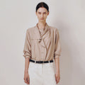 kindersalmon Draped Casa Top Taupe