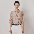 kindersalmon Draped Casa Top Taupe