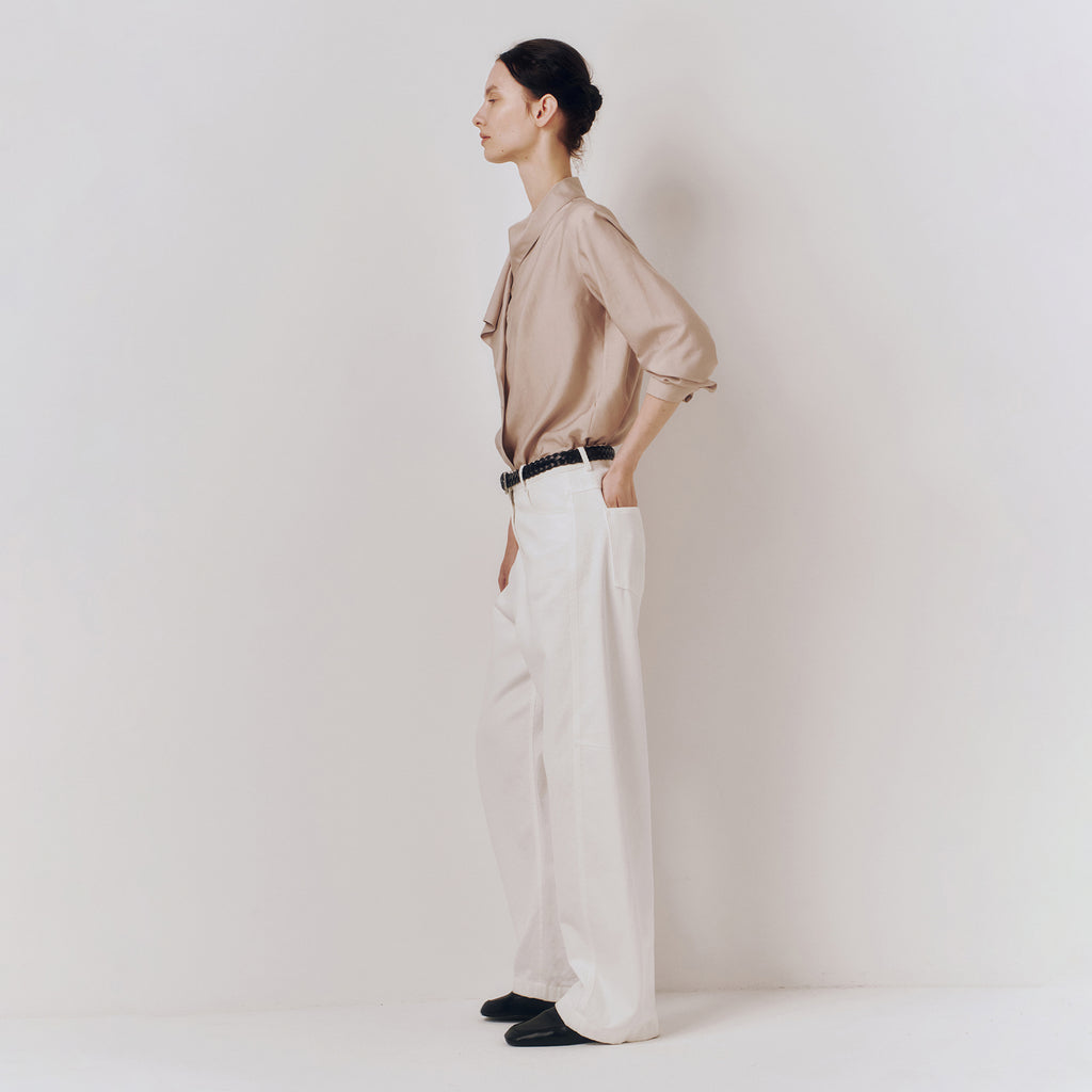 kindersalmon Draped Casa Top Taupe