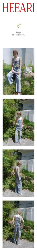 HEEARI HEEARI Denim Overalls Light Blue